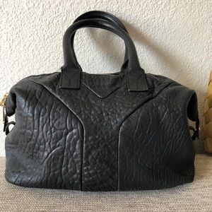 Yves Saint Laurent Easy Y Zip Lambskin Pebbled Bag